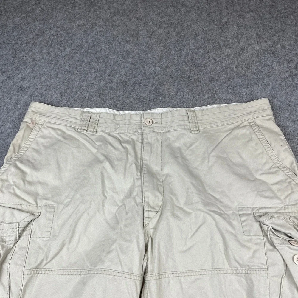 Polo Ralph Lauren Cargo Shorts Mens 44 Tan Khaki‎ Cotton Twill Utility Pockets